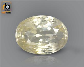 NATURAL UNHEATED UNTREATED  Yellow Sapphire / Pukhraj 3.11 cts. ( 67299 )